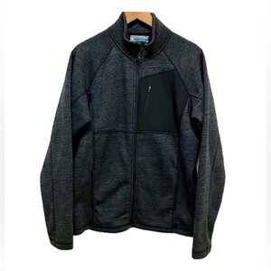 Mondetta zip up sweater jacket with fleece, black, L